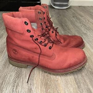 Timberland Men’s Premium 6-Inch Waterproof Boots 400 Gram burgundy Sz 12
